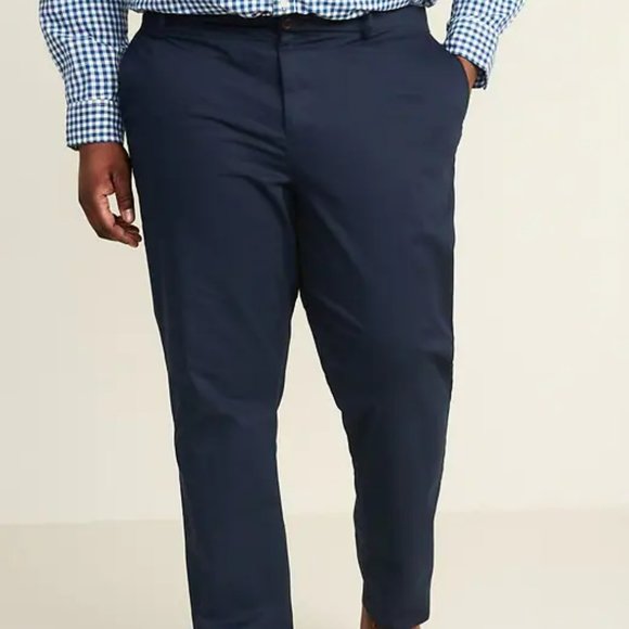 Navy Slim Ultimate Built-In Flex Chino Pants - Picture 1 of 6